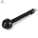 Titanium Strength B11 Einhändiger Trizeps-Griff liegend, schwarzes geflochtenes Seil mit Endkappe und Öse
