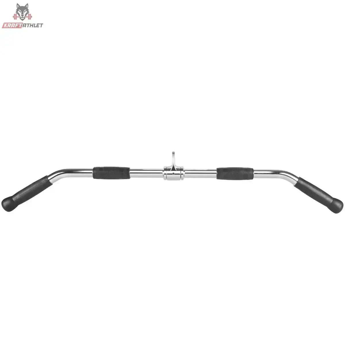 Titanium Strength B13 Latzugstange Lat Bar 91 cm, Frontansicht mit Drehgelenk und gummierten Griffzonen