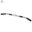 Titanium Strength B13 Latzugstange Lat Bar 91 cm, Schrägansicht mit gebogenen Enden und schwarzen Griffen