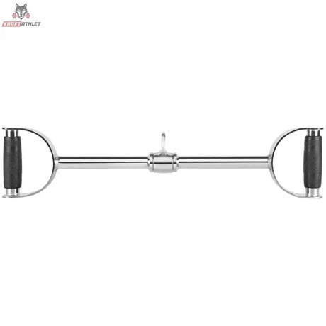 Titanium Strength B14 Latzugstange parallel mit D-Griffen 61 cm, Frontansicht mit beiden gummierten Griffen