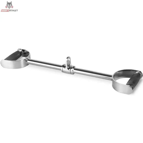Titanium Strength B14 Latzugstange parallel mit D-Griffen 61 cm, Schrägansicht mit Drehgelenk in der Mitte