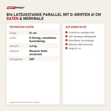 Technische Daten und Merkmale von Titanium Strength B14 Latzugstange parallel mit D-Griffen 61 cm als Tabelle