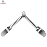 Titanium Strength B16 V-Griff aus Chrom, Seitenansicht mit Öse und beiden Griffschlaufen