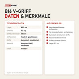 Technische Daten und Merkmale von Titanium Strength B16 V-Griff als Tabelle
