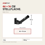 Maßbild Titanium Strength B2 Landmine T-Bar Trainer Evolution: Stellfläche 46 × 14 cm, Höhe 10 cm