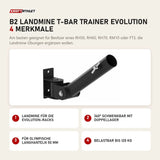 Titanium Strength B2 Landmine T-Bar Trainer Evolution mit 4 Merkmalen: Landmine für die Evolution-Racks, 360° schwenkbar mit Doppellager, Für olympische Langhanteln 50 mm, Belastbar bis 120 kg