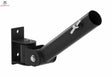 Titanium Strength B2 Landmine T-Bar Trainer Evolution: schwarze Wandplatte mit schwenkbarer Hülse, Schrägansicht