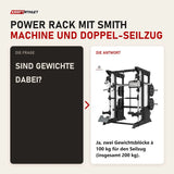 Frage und Antwort zu Titanium Strength B200 V3 All-in-One Trainer: Sind Gewichte dabei?