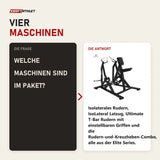 Frage und Antwort zu Titanium Strength Back Attack Pack: Welche Maschinen sind im Paket?
