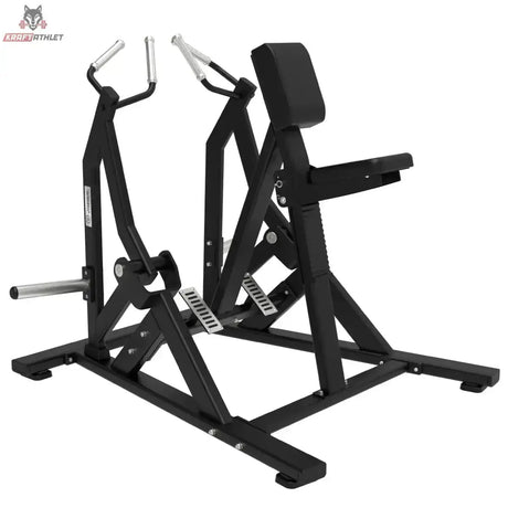 Titanium Strength Back Attack Pack: Rudergerät mit Brustpolster in Schwarz, Schrägansicht