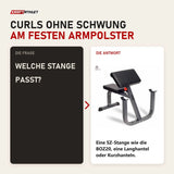 Frage und Antwort zu Titanium Strength BC25 Deluxe Scottbank: Welche Stange passt?
