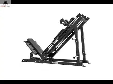 Titanium Strength Beinpresse/Hack Squat Combo Elite Series in Seitenansicht von der anderen Seite