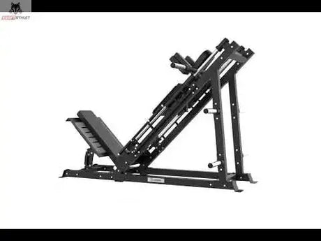 Titanium Strength Beinpresse/Hack Squat Combo Elite Series in Seitenansicht von der anderen Seite