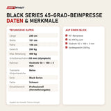 Technische Daten und Merkmale von Titanium Strength Black Series 45-Grad-Beinpresse als Tabelle
