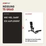 Frage und Antwort zu Titanium Strength Black Series 75-Grad-Schrägbank: Wie viel darf ich auflegen?
