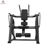 Titanium Strength Black Series Abdominal Crunch in leicht seitlicher Frontansicht mit Sitz und Beinrollen