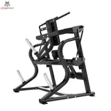 Titanium Strength Black Series Abdominal Crunch in Schrägansicht von hinten mit gebogenem Rahmen