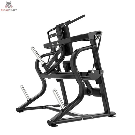 Titanium Strength Black Series Abdominal Crunch in Schrägansicht von hinten mit gebogenem Rahmen