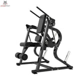 Titanium Strength Black Series Abdominal Crunch in Schrägansicht von vorn mit Hebelarm und Scheibenhaltern