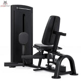 Titanium Strength Black Series Abduktorenmaschine – Schrägansicht mit Sitz, Rückenlehne und Beinpolstern