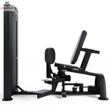 Titanium Strength Black Series Abduktorenmaschine – Seitenansicht mit Rückenlehne, Sitz und Gewichtsturm