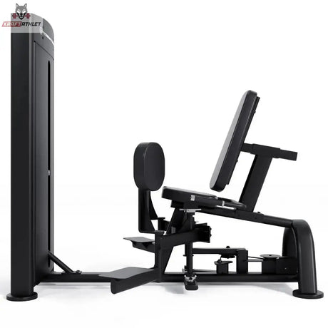 Titanium Strength Black Series Abduktorenmaschine – Seitenansicht mit Rückenlehne, Sitz und Gewichtsturm