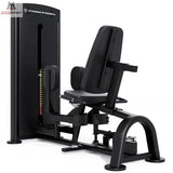 Titanium Strength Black Series Adduktorenmaschine – Schrägansicht mit Sitz, Rückenlehne und Beinpolstern