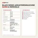 Technische Daten und Merkmale von Titanium Strength Black Series Adduktorenmaschine als Tabelle