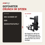 Frage und Antwort zu Titanium Strength Black Series Bauchmuskelmaschine: Wie schwer ist der Gewichtsstapel?