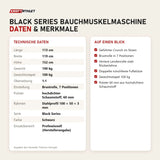 Technische Daten und Merkmale von Titanium Strength Black Series Bauchmuskelmaschine als Tabelle