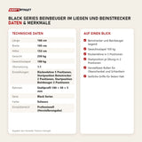 Technische Daten und Merkmale von Titanium Strength Black Series Beinbeuger im Liegen und Beinstrecker als Tabelle