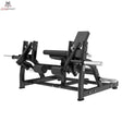 Titanium Strength Black Series IsoLateral Beinstrecker in Schrägansicht von vorn mit Sitz und Beinrollen