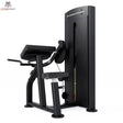 Titanium Strength Black Series Bizepscurl – Schrägansicht mit Armauflage, Griffen und Sitz