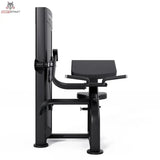 Titanium Strength Black Series Bizepscurl – Seitenansicht mit Armauflage, Sitz und Gewichtsturm