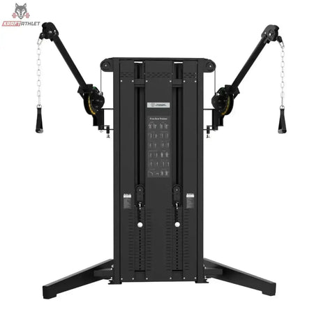 Titanium Strength Black Series Dual Cable Cross in Schwarz, Frontansicht mit ausgeklappten Armen