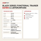 Technische Daten und Lieferumfang von Titanium Strength Black Series Functional Trainer als Tabelle