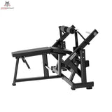 Titanium Strength Black Series IsoLateral Beinbeuger Liegend in Seitenansicht mit Hebelarm und Scheibenaufnahme