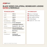 Technische Daten und Merkmale von Titanium Strength Black Series IsoLateral Beinbeuger Liegend als Tabelle