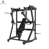 Titanium Strength Black Series IsoLateral Bench Press Brustpresse in Frontschrägansicht mit Rückenpolster