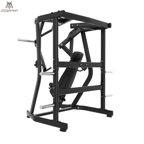 Titanium Strength Black Series IsoLateral Bench Press Brustpresse in Schrägansicht von hinten mit Rahmen