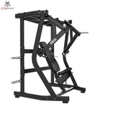 Titanium Strength Black Series IsoLateral Bench Press Brustpresse in Schrägansicht von links mit Bank