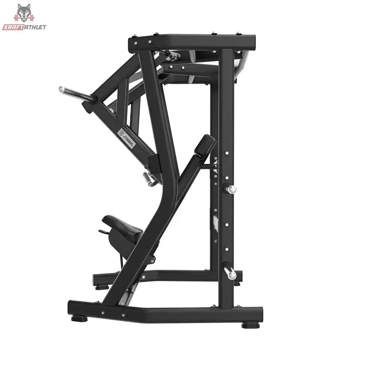 Titanium Strength Black Series IsoLateral Bench Press Brustpresse in Seitenansicht mit Hebelarmen