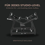 Titanium Strength Black Series IsoLateral Brustpresse Horizontal – Grafik mit Frontansicht zum Ein- und Ausstieg