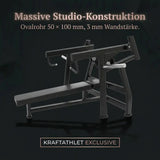 Titanium Strength Black Series IsoLateral Brustpresse Horizontal – Grafik zur Studio-Konstruktion des Rahmens