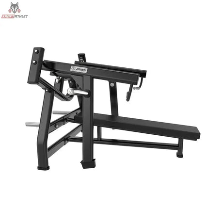 Titanium Strength Black Series IsoLateral Brustpresse Horizontal – Seitenansicht von links auf Rahmen und Bank