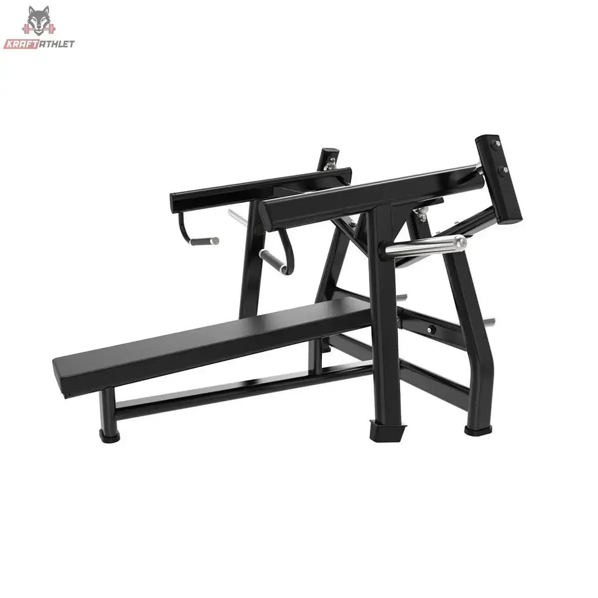 Titanium Strength Black Series IsoLateral Brustpresse Horizontal – Seitenansicht von rechts mit Scheibenaufnahme