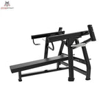 Titanium Strength Black Series IsoLateral Brustpresse Horizontal – Seitenansicht von rechts mit Scheibenaufnahme