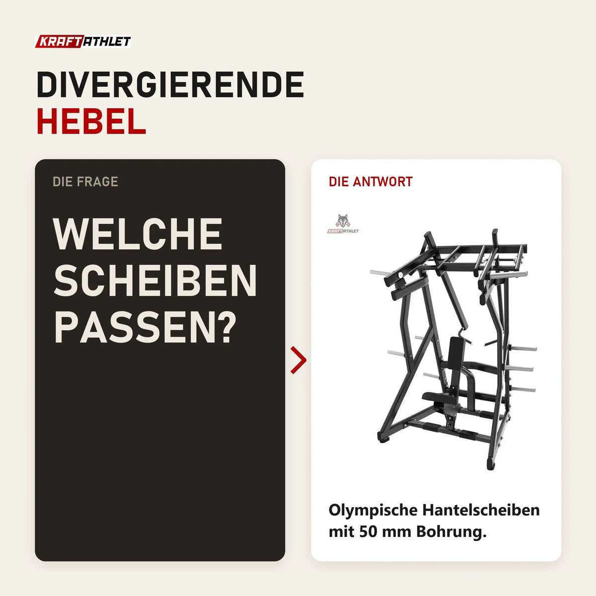 Frage und Antwort zu Titanium Strength Black Series IsoLateral D.Y. Row Rudermaschine: Welche Scheiben passen?