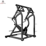 Titanium Strength Black Series IsoLateral Geneigte Schulterpresse in Schrägansicht von links mit Sitz