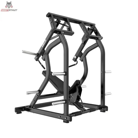 Titanium Strength Black Series IsoLateral Geneigte Schulterpresse in Schrägansicht von links mit Sitz